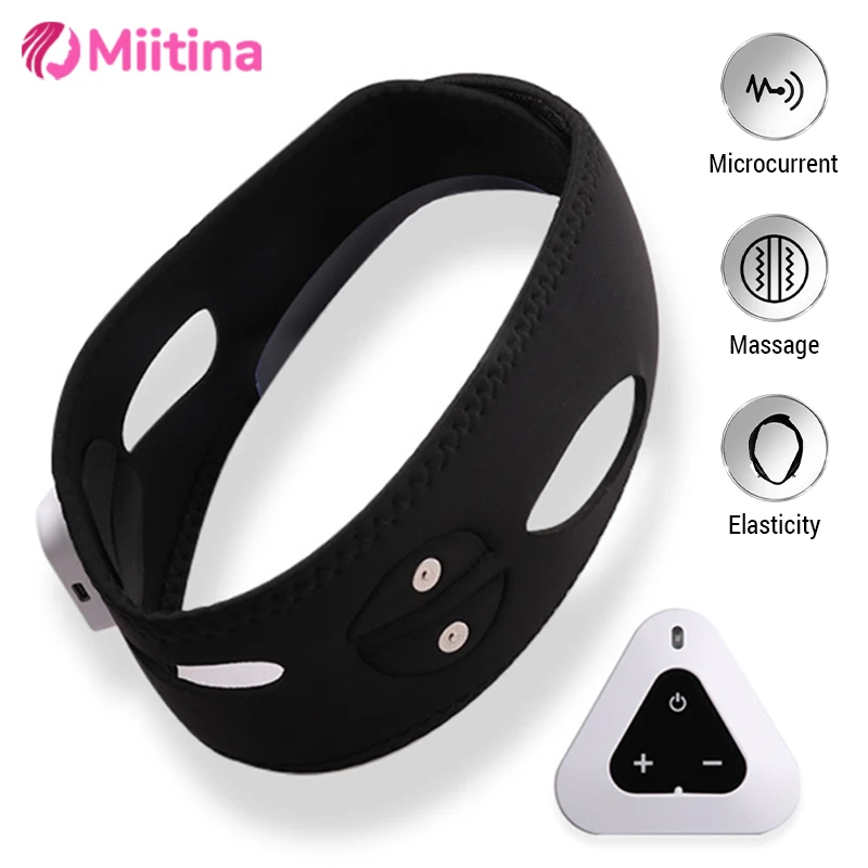 

EMS Facial Lifting Mask Reduce Double Chin Electric Cheek Lift Up Belt Face Shape EMS Facial Slimming Massager Beauty Equipment