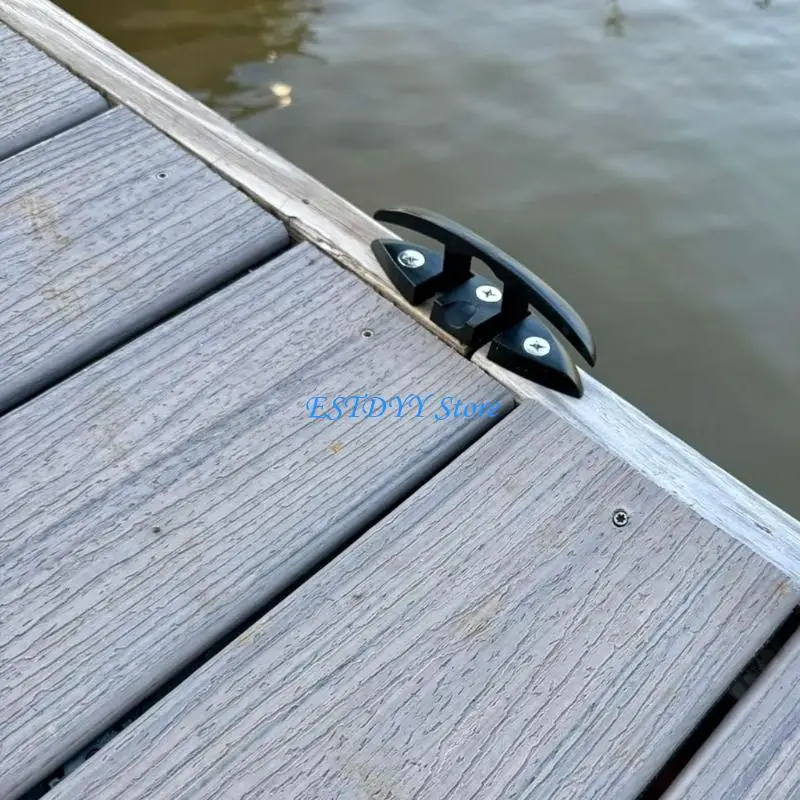 G6DE Quality Nylon Folding Cleat With Screws For Safe Installation On Kayaks Boats And Marine 130mm Seafaring Cleat Foldable view 2