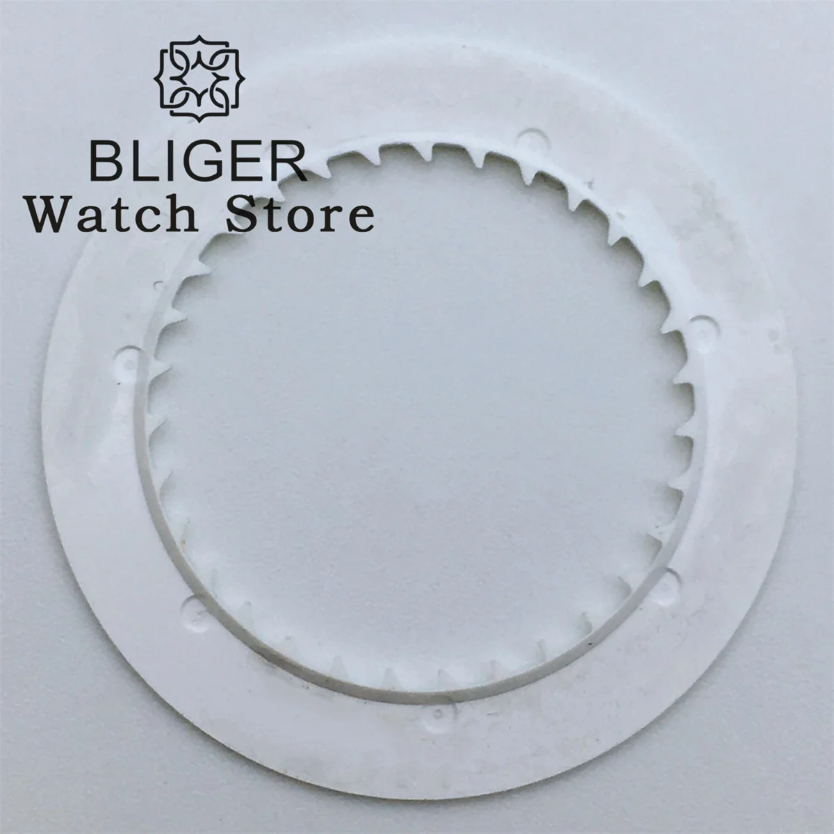 BLIGER Watch parts For NH34 NH35 Movement  Modified Repair ToolS Calendar Disc Black White Blue Green Date Wheel 3.0/3.8 Crown