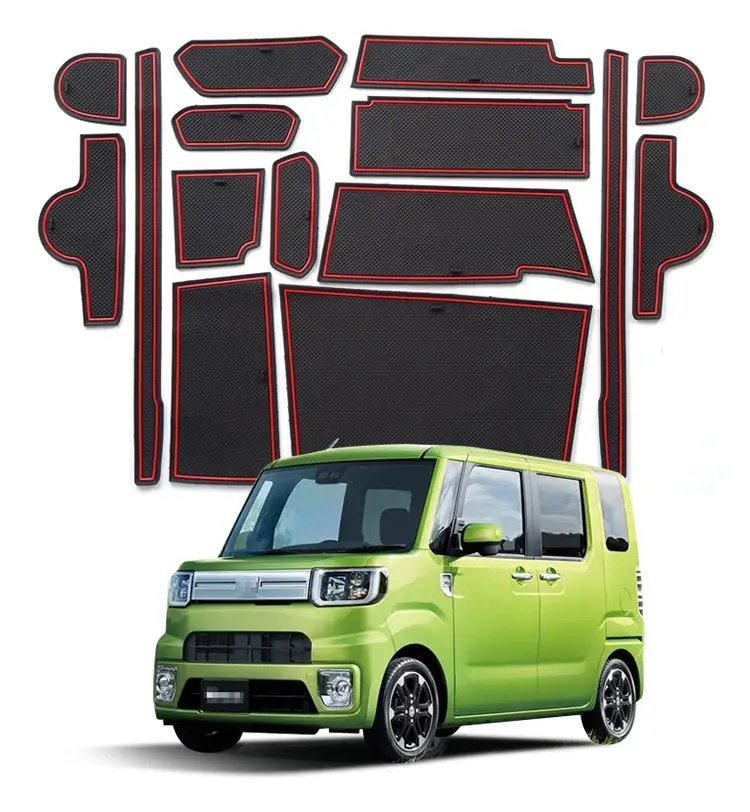 

ZUNDUO Противоскользящий слот для ворот, подставка для чашки для Daihatsu WAKE 2015-2018, аксессуары, дверные коврики, нескользящий коврик для чашки, резиновая подставка, автомобильная наклейка