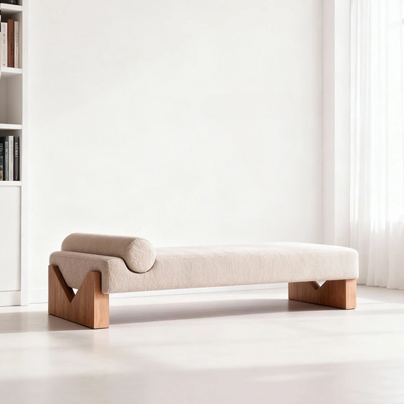 

Living room sofa stool bedroom fabric bedside stool hotel shopping mall lounge area reception bench