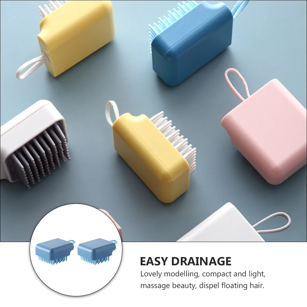 

2 pcs Pet Bathing Massage Comb For Dogs Cats, Scalp Cleaning Grooming Tool, Lightweight Ventilation Design Pet Hair Comb