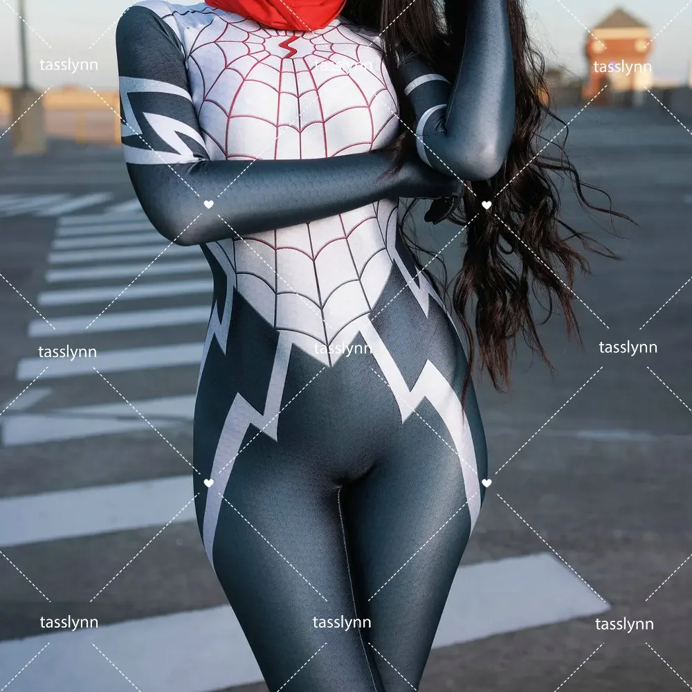 Halloween Costumes for Women Cindy Moon  Cosplay Costumes Spider Silk Cosplay Bodysuit Silk Spider Girl  Zentai Suit