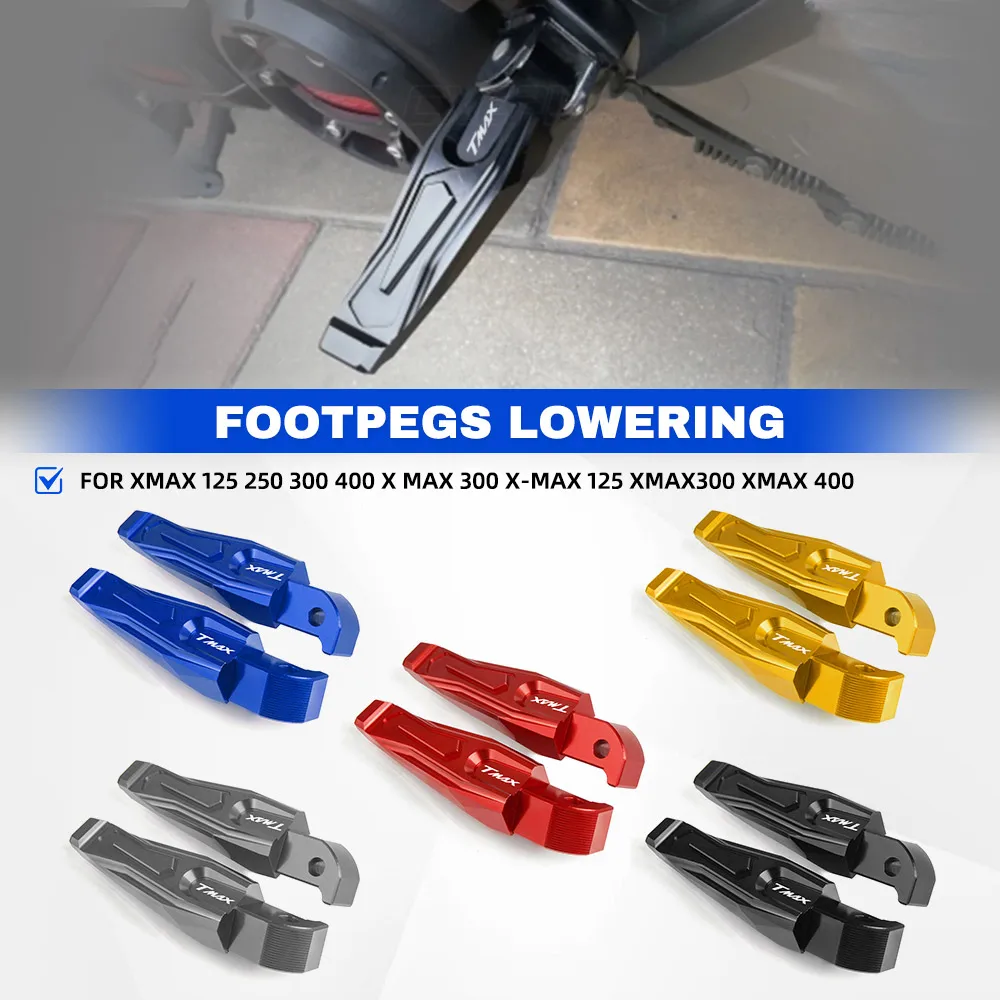 

For Yamaha XMAX 125 250 300 400 X MAX 300 X-MAX 125 xmax300 XMAX 400 CNC Motorcycle Rear Foot Pegs Rests Passenger Footrests