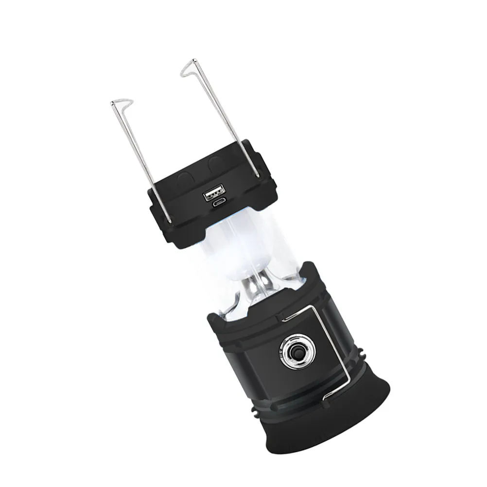 

Солнечная кемпинговая лампа с USB-зарядкой, светодиодная лампа для экстренных ситуаций, портативная лампа для палаток, уличный светильник для походов, путешествий и кемпинга.