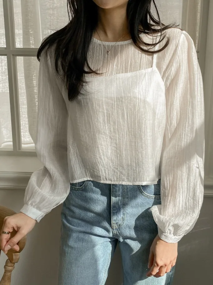 

Шикарный нежный длинный све айрт и жилет, комплект из двух предметов, женский дизайнерский сенсорный топ, корейский свободный крой, обычный све