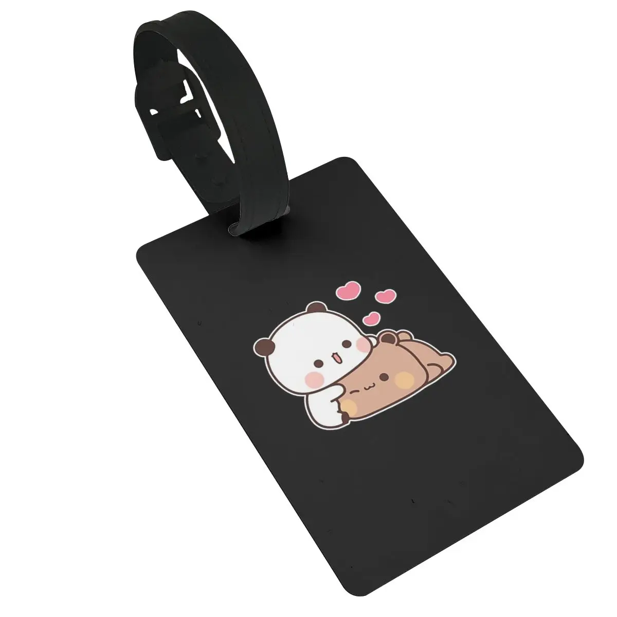 Panda Brownie Bear Mochi Cats Luggage Tags Suitcase Travel PVC Cute Baggage Boarding Tag Portable Label Holder ID Name Address