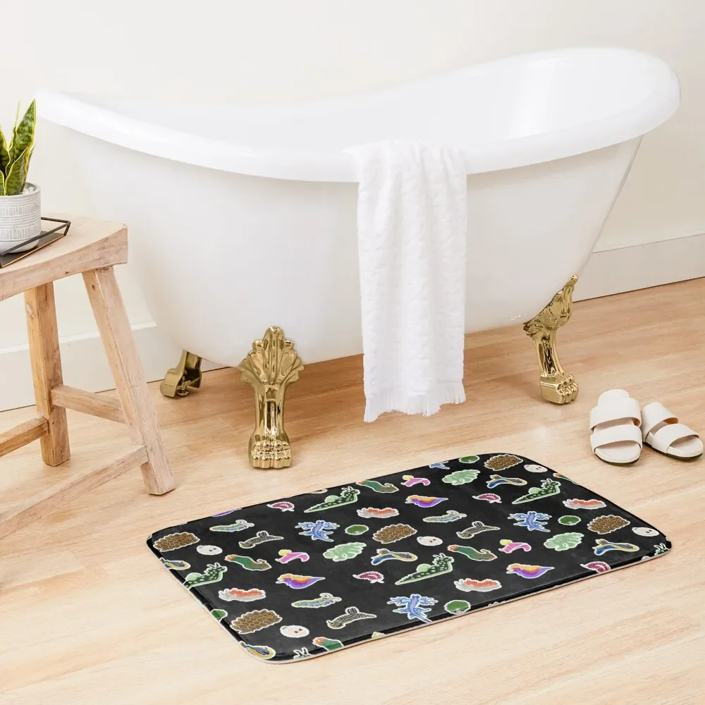 

World of Nudibranchs Bath Mat Bathroom Accessories Foot Bathroom Mat