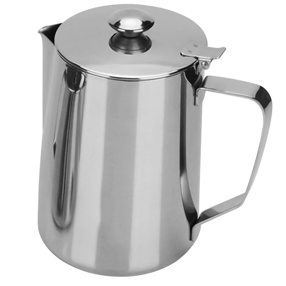 

Stainless Steel Milk Frothing Pitcher Narrow Spout Smooth Design For Espresso Cappuccino Latte Coffee Making Kitchen