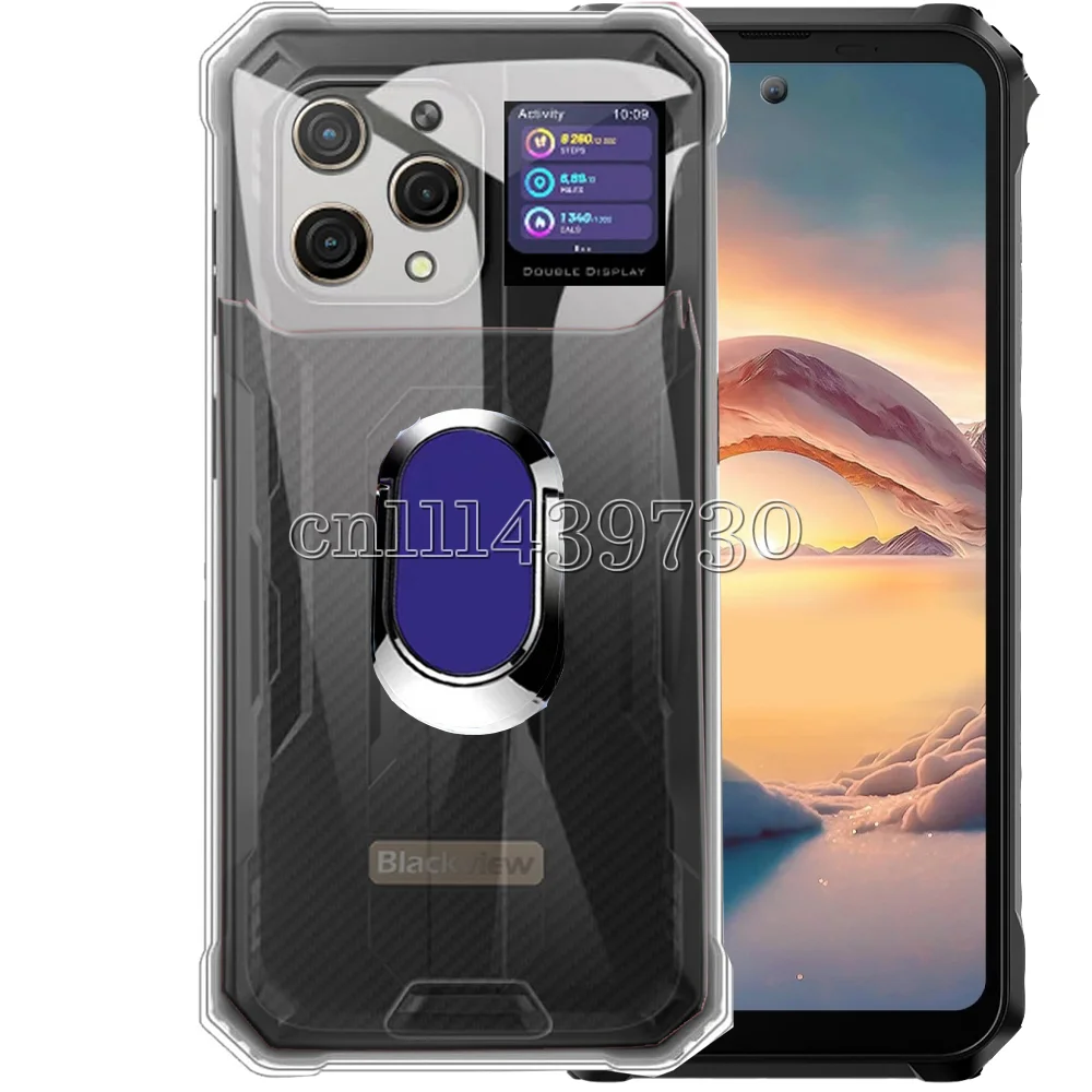 Ring Holder Case For Blackview BL8000 5G Soft TPU Kickstand Cover For Blackview BL8000 Case Slim shockproof
