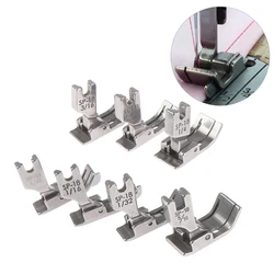 1PC 1/4 1/8 3/8 1/16 3/16 5/16 1/32 Metal Presser Foot SP-18 Industrial Sewing Machine Flat Car Moving Edge Single Needle Flat