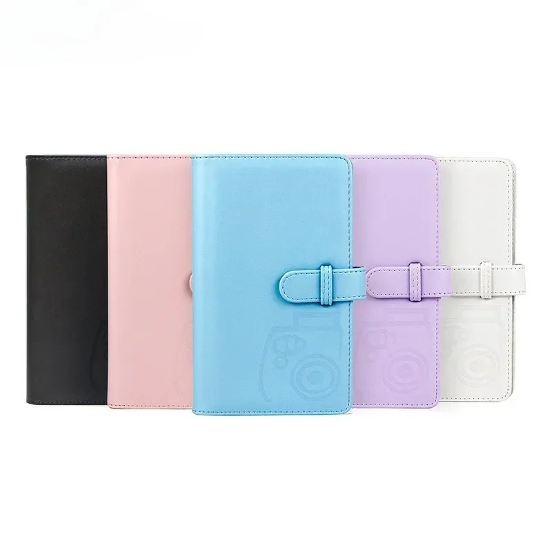 96 Pockets PU Leather Pure Color 3 Inch Photo Album Picture Case for Fujifilm Instax Mini 11/8/9/7s/ Photo Album