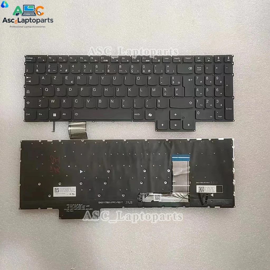 Teclado retroiluminado checo, francés, ruso, hebreo, TR para LENOVO Y7000P IRH8 R7000P 2023 2024 G5000 APH8 Legion LOQ 15 / Y9000P 16IRX9