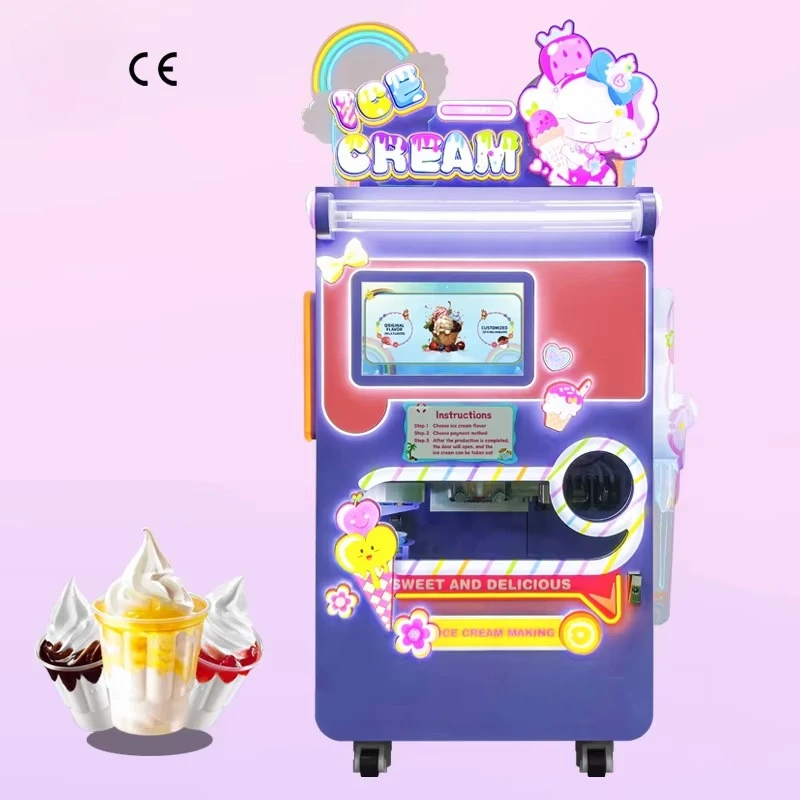 

FOODLINE Customized Robot Ice Cream Vending Machine Ice Cream Making Machine Factory Direct Sales High Capacity