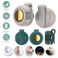 Portable Bladeless Electric Fan Adjustable 3 Speeds Suspended Hanging Waist Neck Waist Fan Suitable For Outdoor Home USB Fan