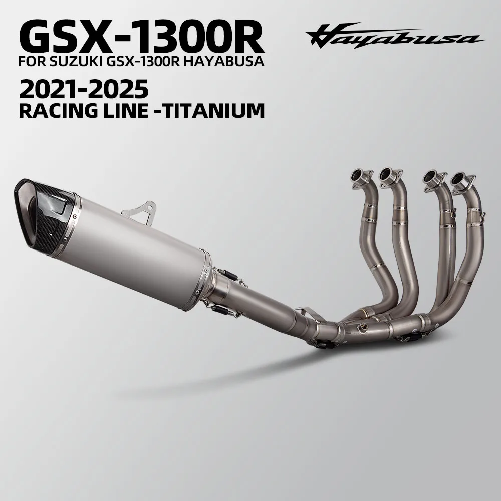

Для Suzuki Hayabusa GSXR1300 GSX-R1300 Gen3 2021-2026: Гоночная полная выхлопная система с коллекторами и глушителем