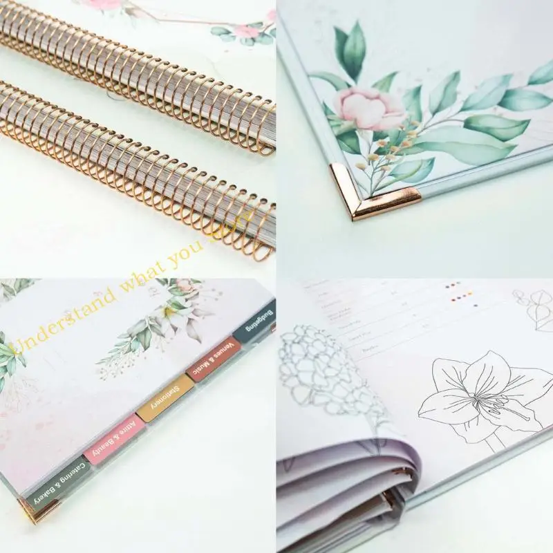 

J60A Wedding Planner Wedding Bridal Journal Planning Diary Book