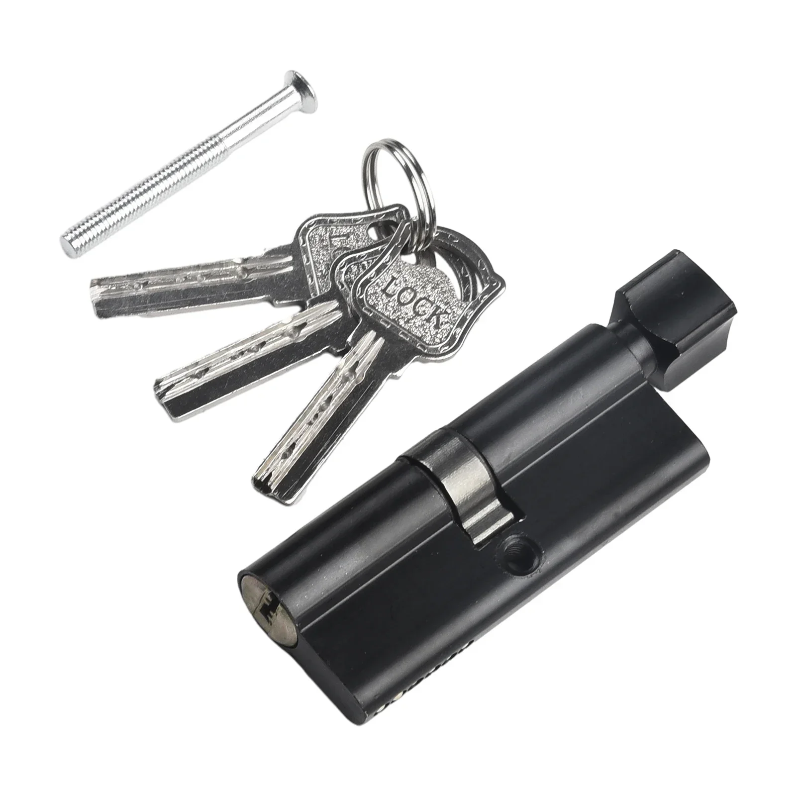 

Lock Cylinder Security Lock Core Entry Door Cylinder Lockset With 3 Keys Aluminum Alloy High-security 6-Pin Cylinders Hardware