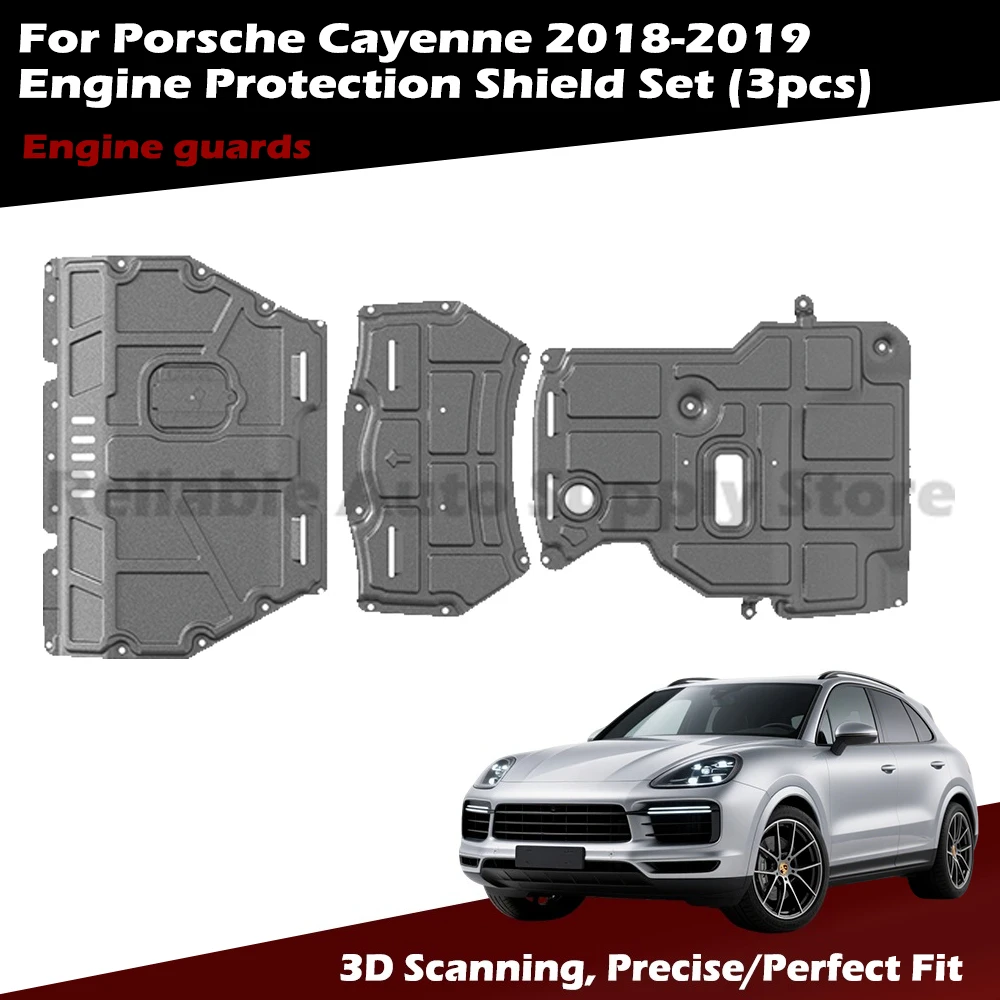 

Precision-Crafted Underbody Armor for Porsche Cayenne 2018-2019 - 3D Scanned Aerodynamic Design - Elite Performance Security