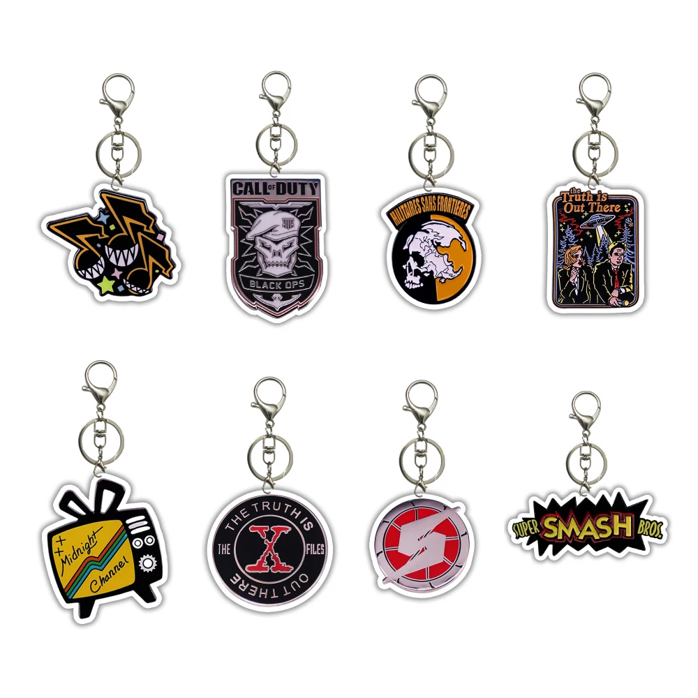 

Diy Acrylic Decoration Pendant Key Chain ATARI LOGO Anime Peripheral Holiday Gift