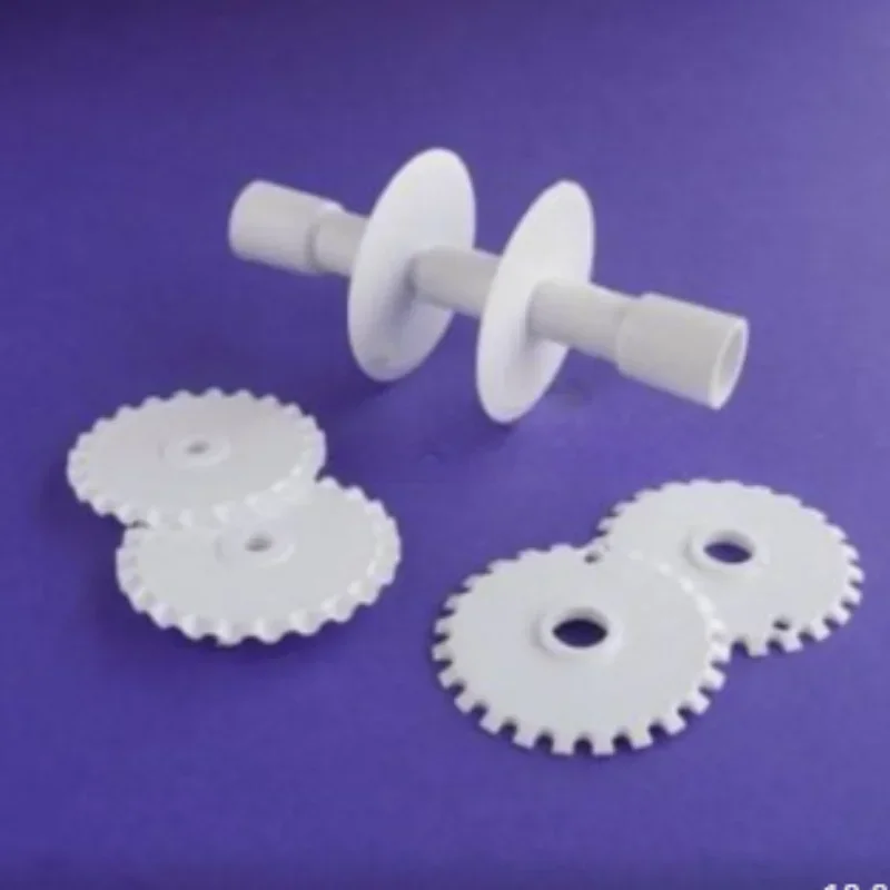 꽃 테두리 퐁당 리본 롤러 커터, 케이크 설탕 커터, 레이스 케이크 몰드 엠보서, DIY 반죽 절단 케