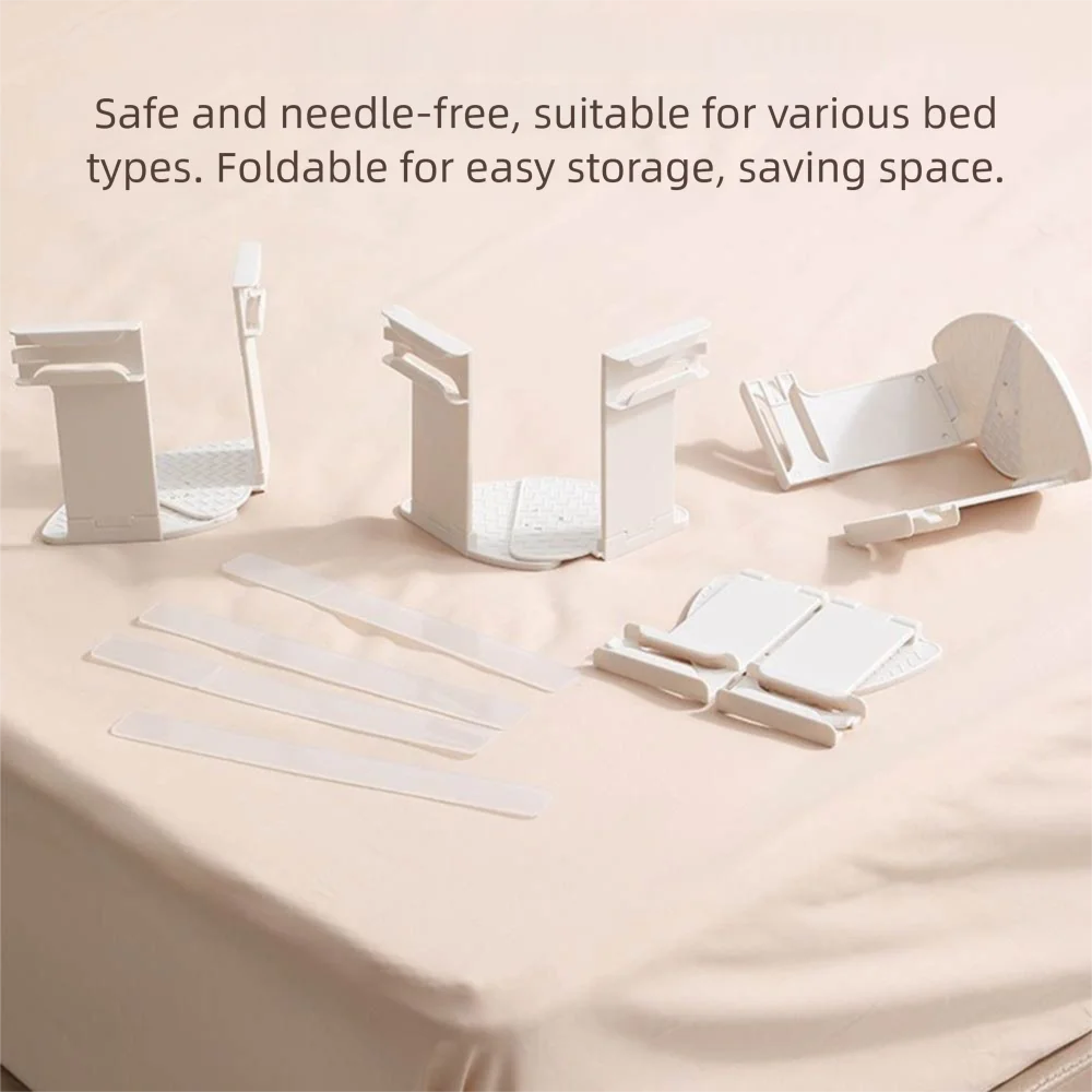 

4pcs Foldable Bed Cover Fixing Clip Rotating Anti-Shift Bed Sheet Holder Safe Invisible Bed Cover Fastener Bed Sheet