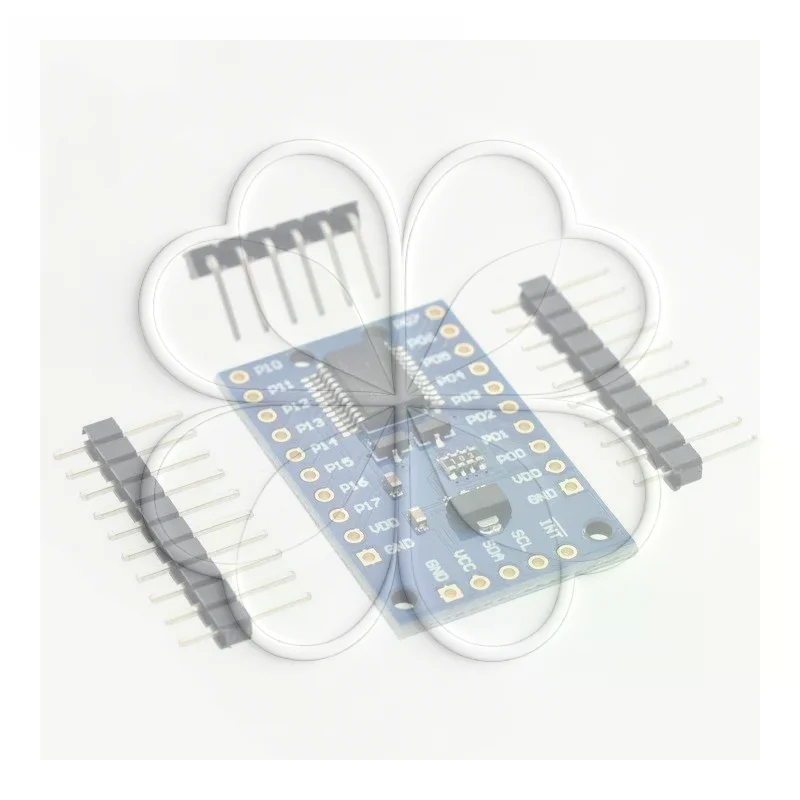 PCF8575 IO Expansion Board Durable 16 Bit I2C Port Expander Module with Pin Header for Long-term Electronic Project Use