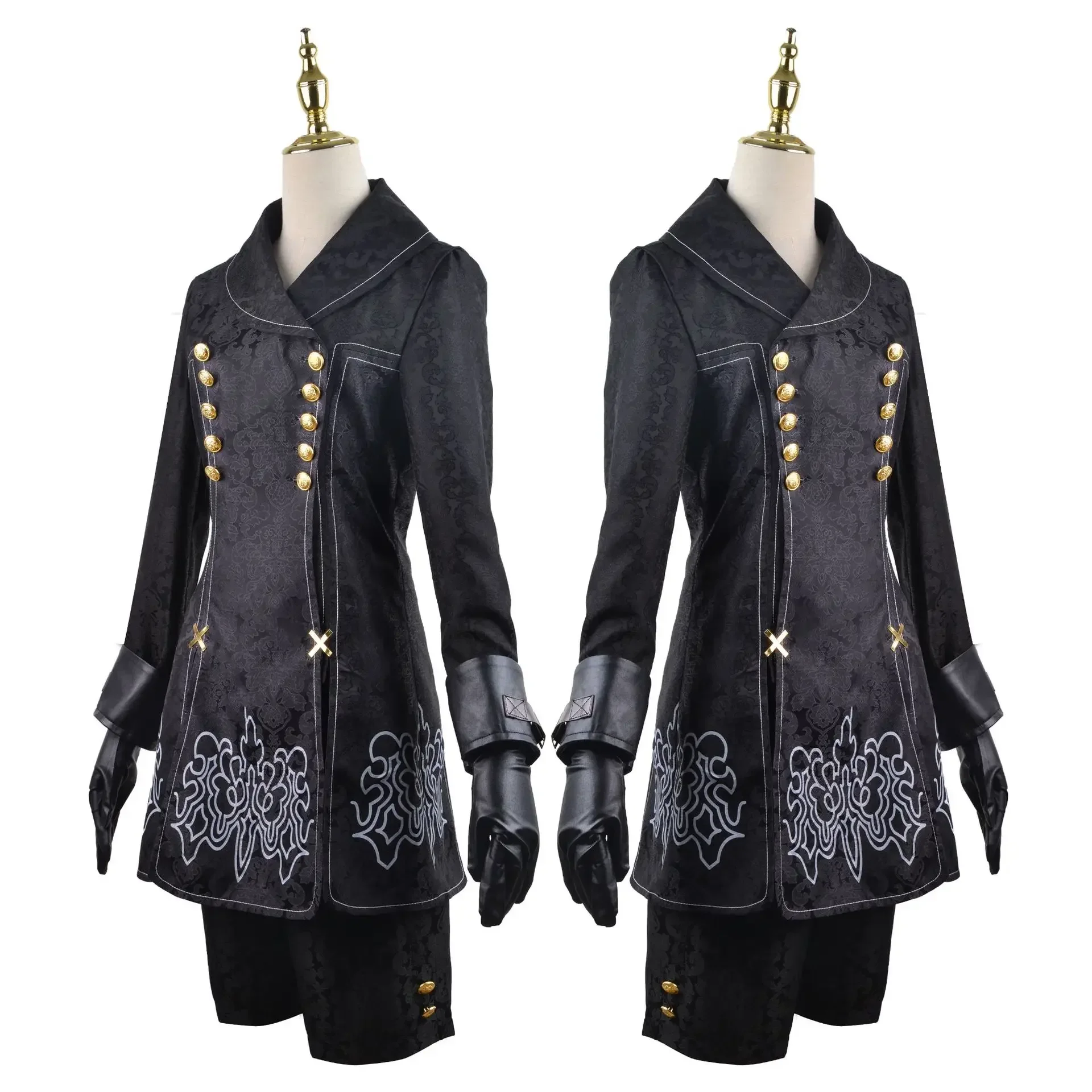 Nier AutomMiCosplay Costume pour hommes, tenue de jeu, ply imbibé, paupières de fête d'Halloween, SARL ha 9S No.9 Type S