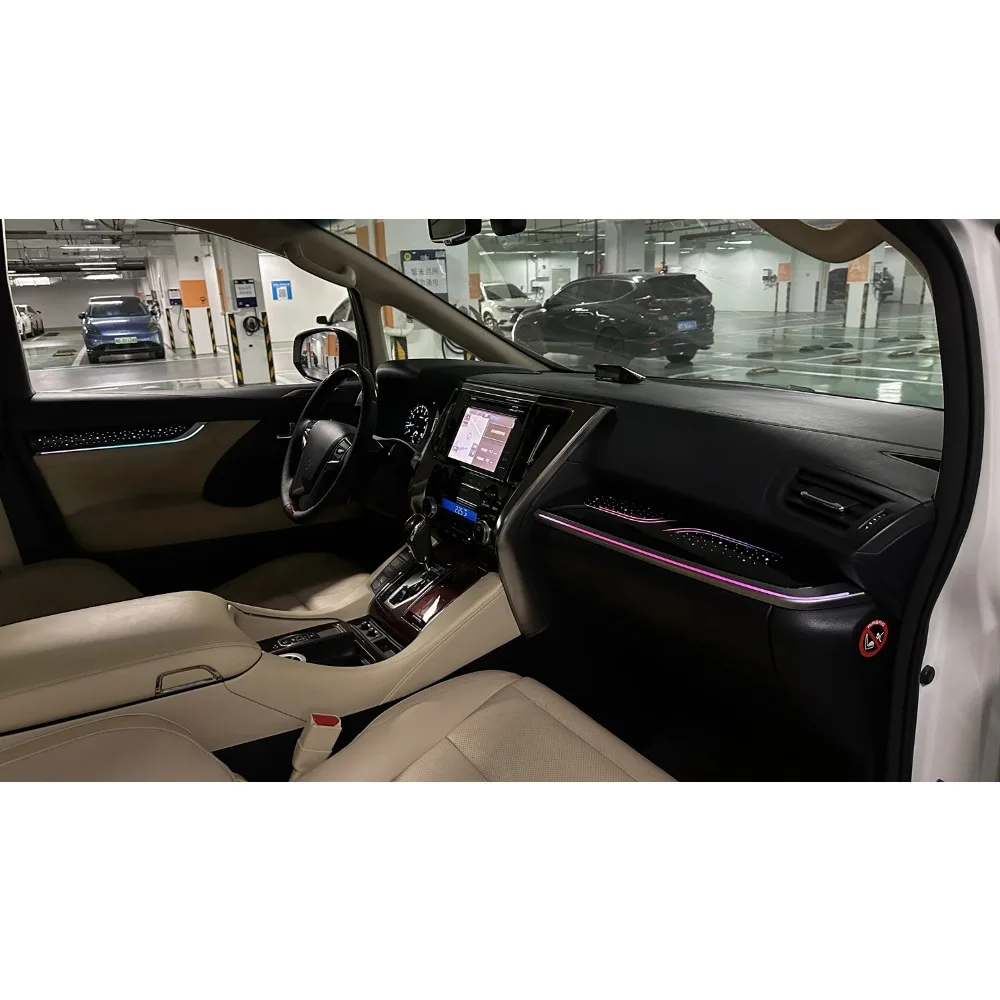 

64 цвета, динамическая звезда, окружающее освещение для LEXUS LM 300H/Alphard 30 AH30, аксессуары для обновления внутреннего светодиодного освещения