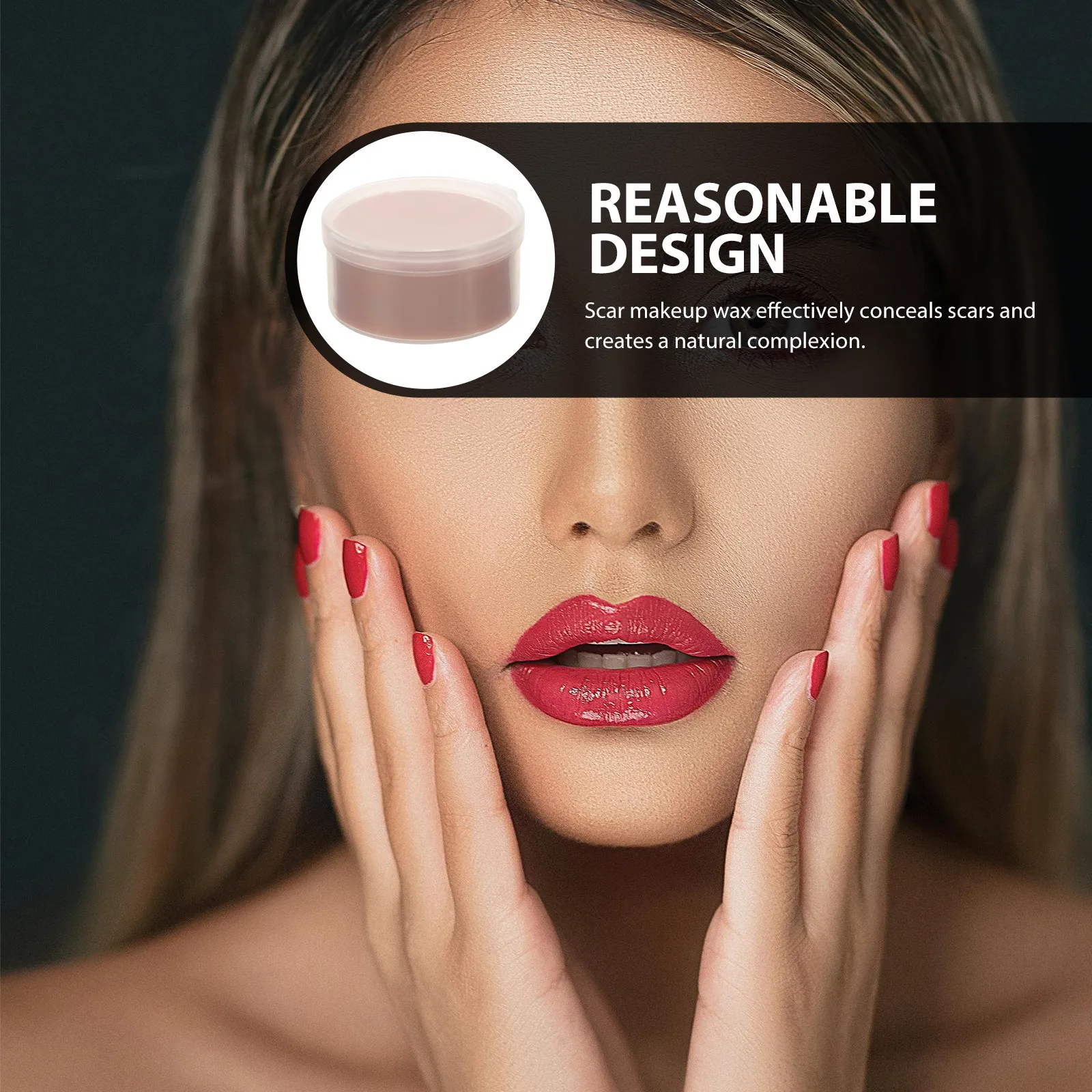

1 Box Film Special Effects Skin Wax Scar Wax for Nose Shaping Scar Cover Seamless Face Makeup Halloween Wound Makeup Kit
