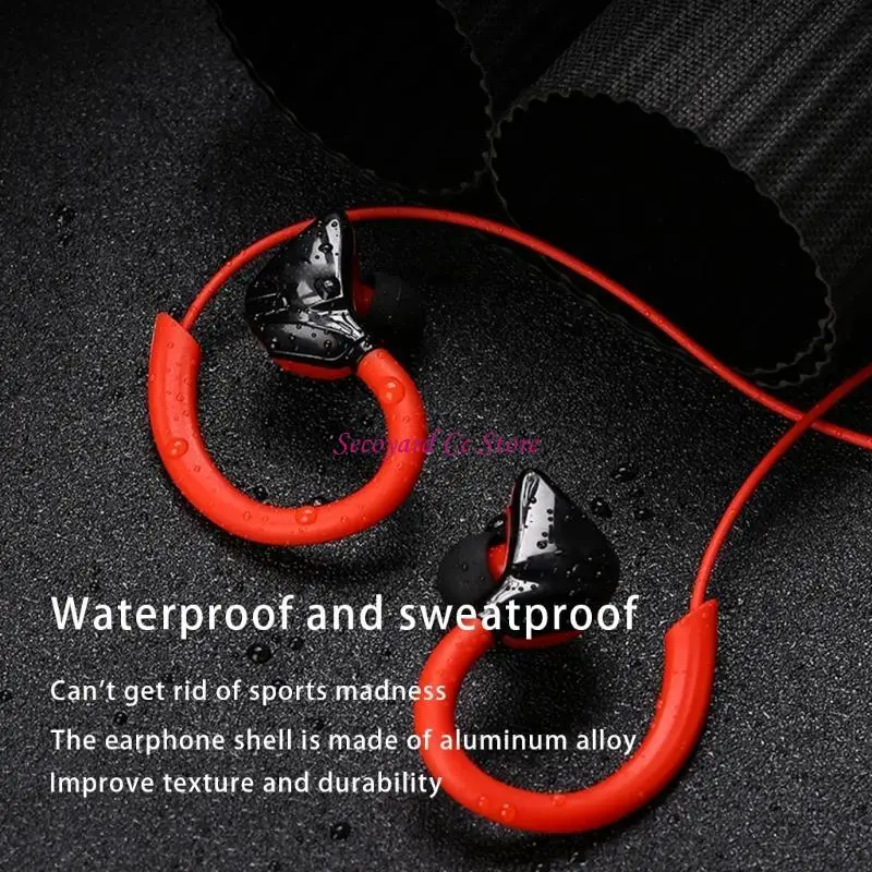 Auriculares deportivos N3UC con cable y micrófono envolventes para teléfonos móviles MP3/4