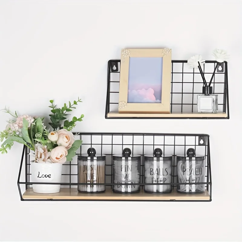 4 Pack Cotton Swab Holder - 10 oz Restroom Bathroom Organizers and Storage Containers, Black Plastic Apothecary Jars with Lids