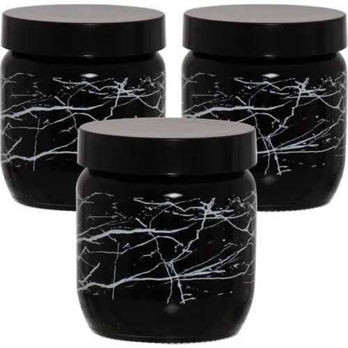 Herevin Triple 425 cc Marble Pattern Jar Set