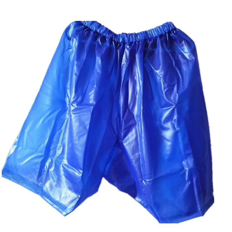 Waterproof Rain Shorts Half Length Men Women Thickened Breathable Water Impermeable Cycling Riding Delivery Boating Rain Pants