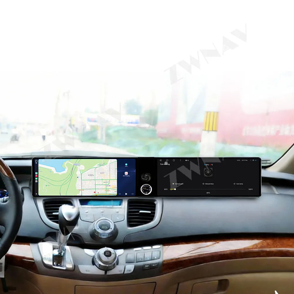 Para Honda Odyssey 2005-2010, Player Multimídia GPS para Carro com Tela Touch HD de 12.3" Android 13, Acessórios para Interior de Carro, Rádio GPS Nav