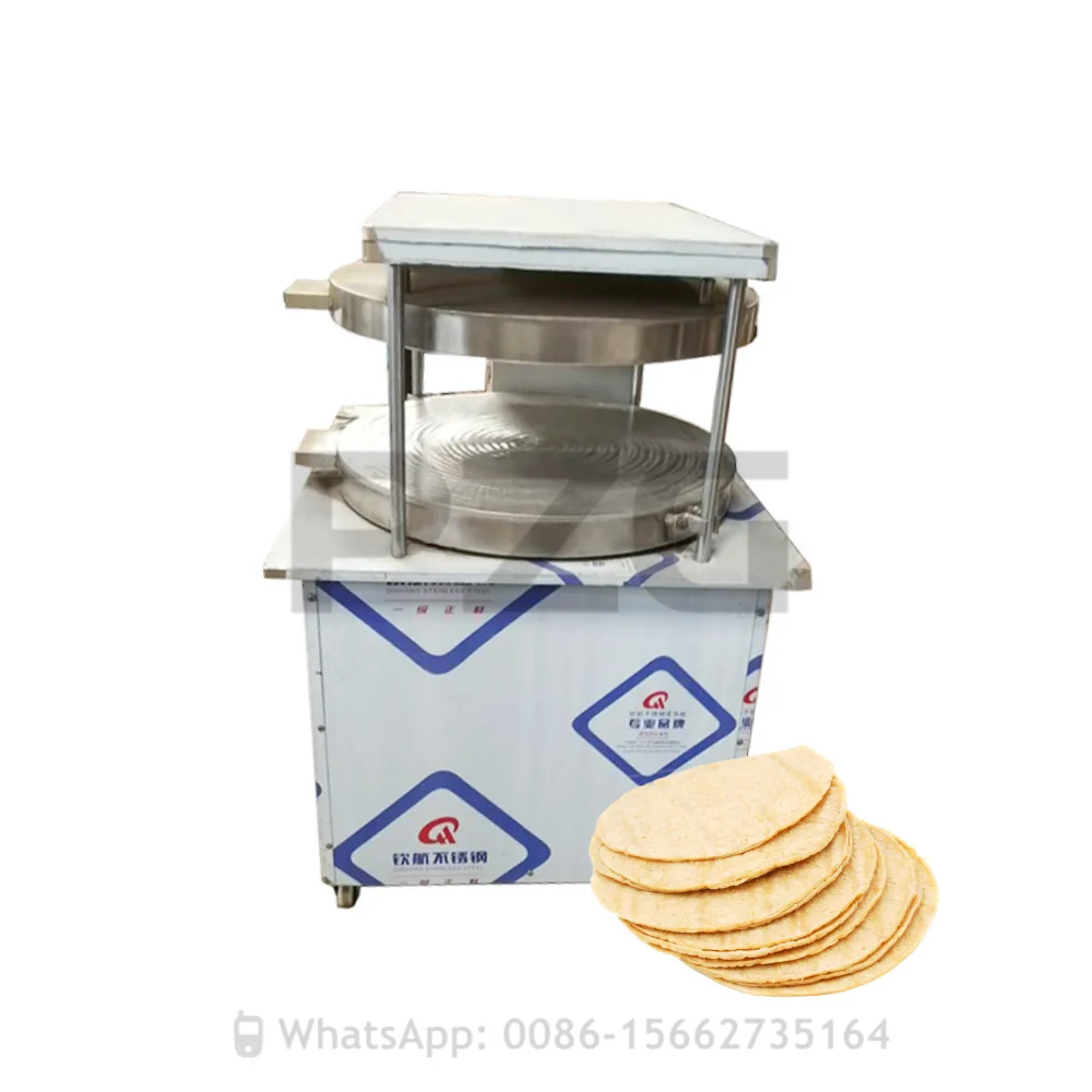 Large Capacity Hydraulic Chapati Making Machine Tortilla Roti Maker Grain Food Press Semi Automatic Machine