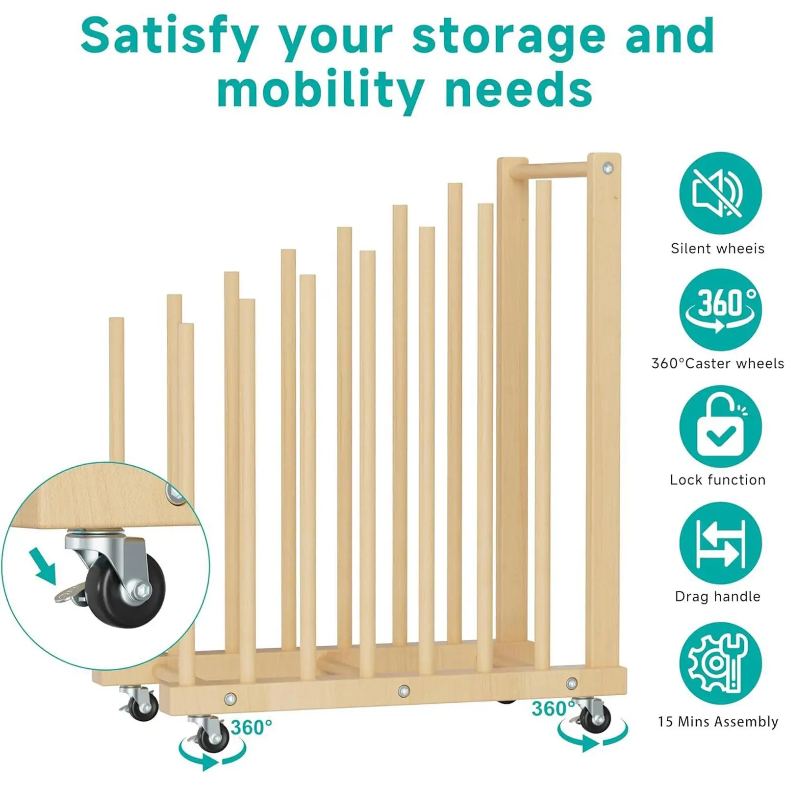 

Art Canvas Storage Rack Space Saving Long Lasting Display Holder Canvas Display Rack For Artwork Poster Paper Classroom Studio