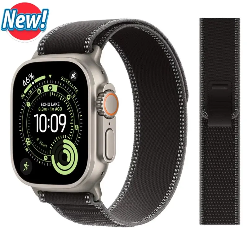 BOX+Trail Loop-band voor Apple Watch-bandjes Ultra 4 2 3 49mm 46mm 44mm 45mm 40mm, armband voor iWatch Series 11 10 9 8 7 SE 12
