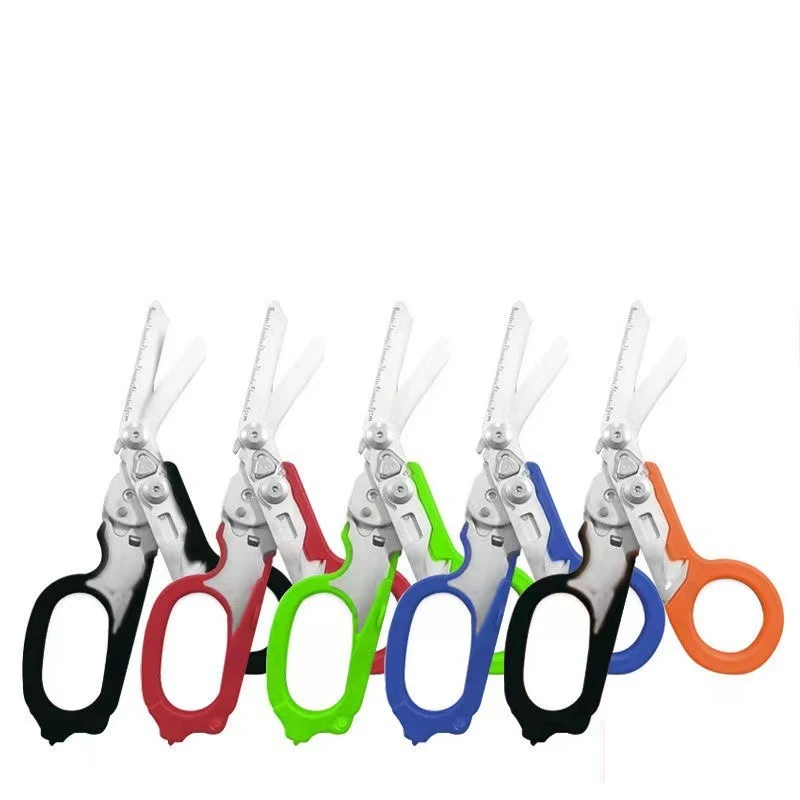 

Outdoor Tactical Folding Dividing Rule Scissors Multi-Functional Pliers Emergency Medical & Raptor Tool Gardening Scissors