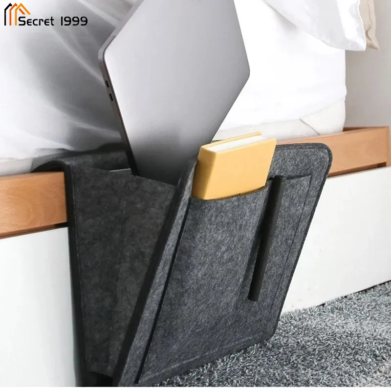 

Portablebedside Storage Organizer Bag Sofa Tv Remote Control Hanging Caddy Couch Storage Organizer Bed Holder Pockets