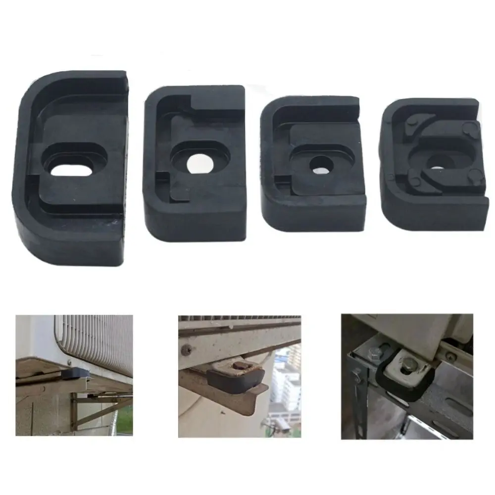

4Pcs Rubber Air Conditioning Rubber Mount Shock Pads Raised Base Anti Vibration Pad Damper Absorbing Vibration Damping Pad