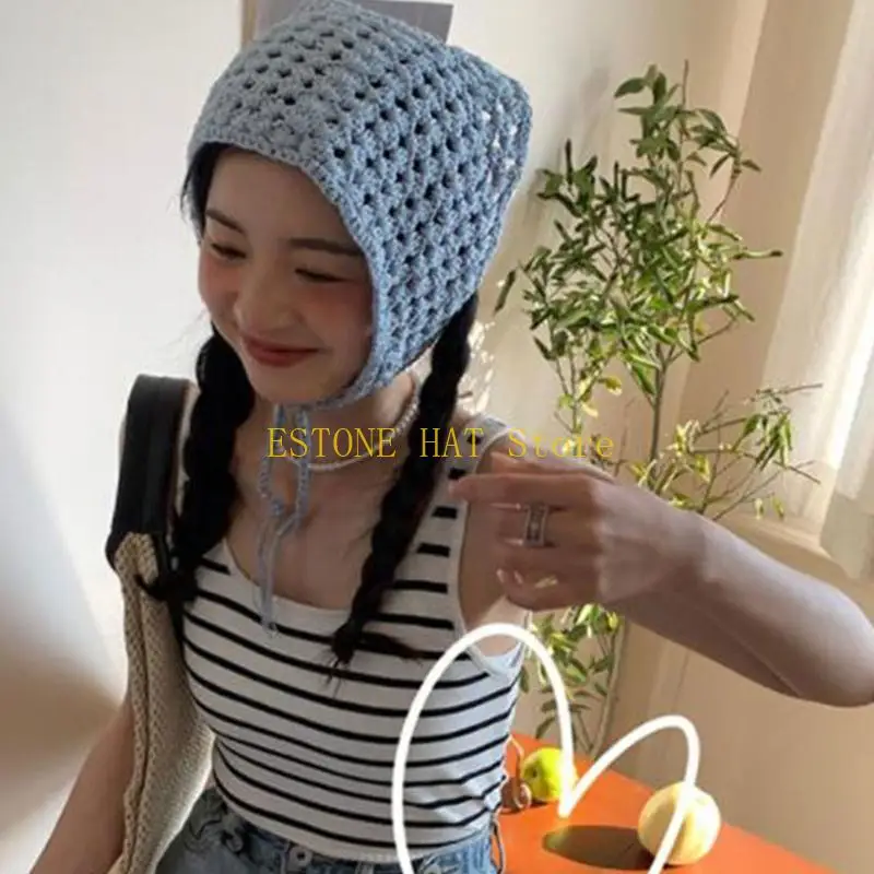 49mf Stylowy szydełk na głowę do opaski Triangular Tie