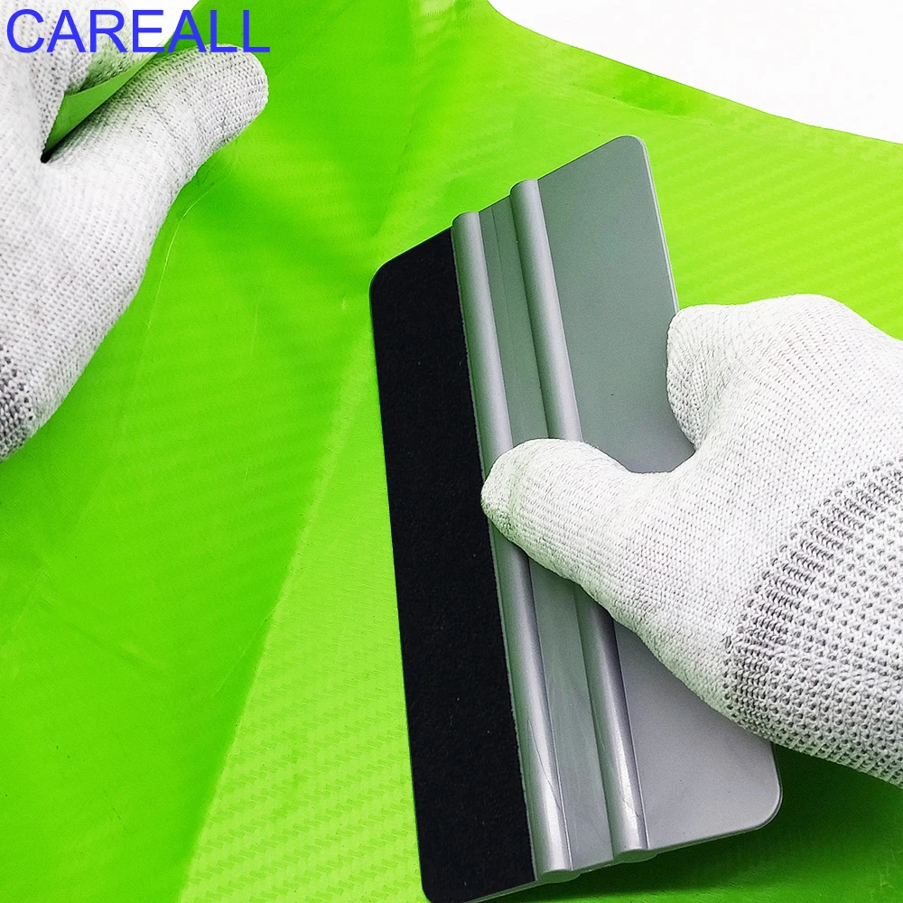 CAREALL Felt Squeegee 15cm Car Clean Vinyl Wrap Carbon Film Sticker Decal Wallpaper Applicator Window Tint Tool Wiper Scraper