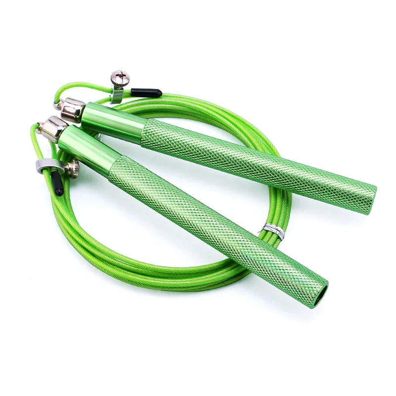 

Professional Manufacturer Customized Logo Speed Jump Rope Colorful Aluminum Handle Skipping Rope Adjustable Weighted