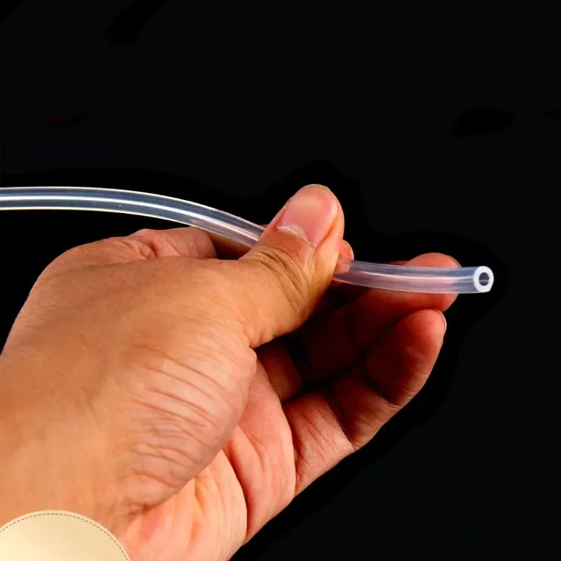 Transparent Flexible Silicone Tubing Food Grade Capillary Tube Pipe Temperature Resistance Nontoxic  ID 0.3mm-6mm