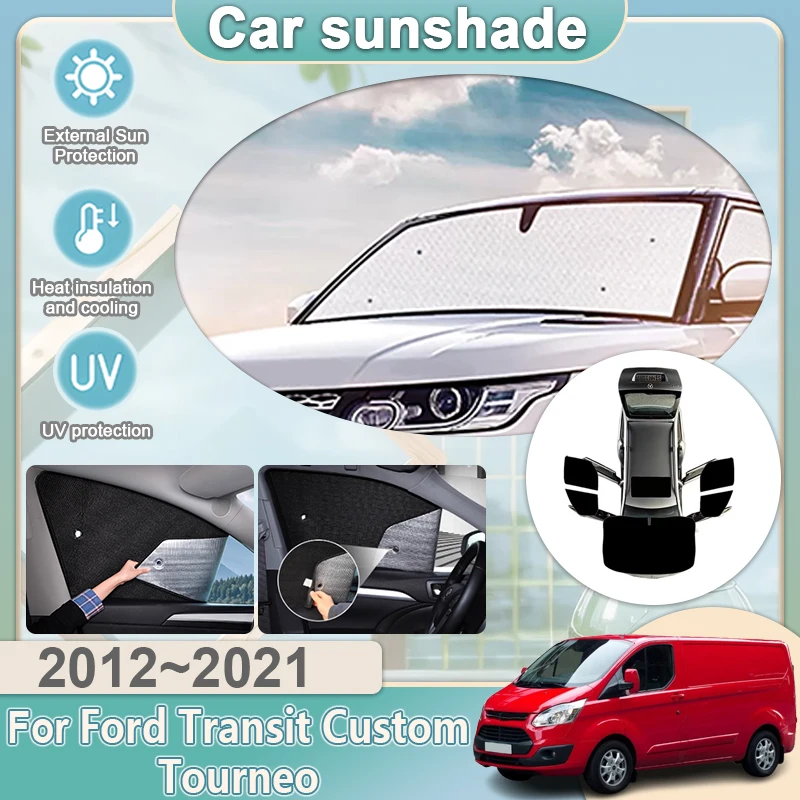 

For Ford Transit Custom Tourneo 2012~2021 2020 Full Coverages Sunshades Reflector Shade Visor Sunscreen Window Protection Shades
