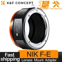 K & F Concept adaptador Nikon a Sony para Nikon AI F Mount Lens a E NEX Mount cámaras sin espejo para Sony A6000 A6400 A7II A5100 A7
