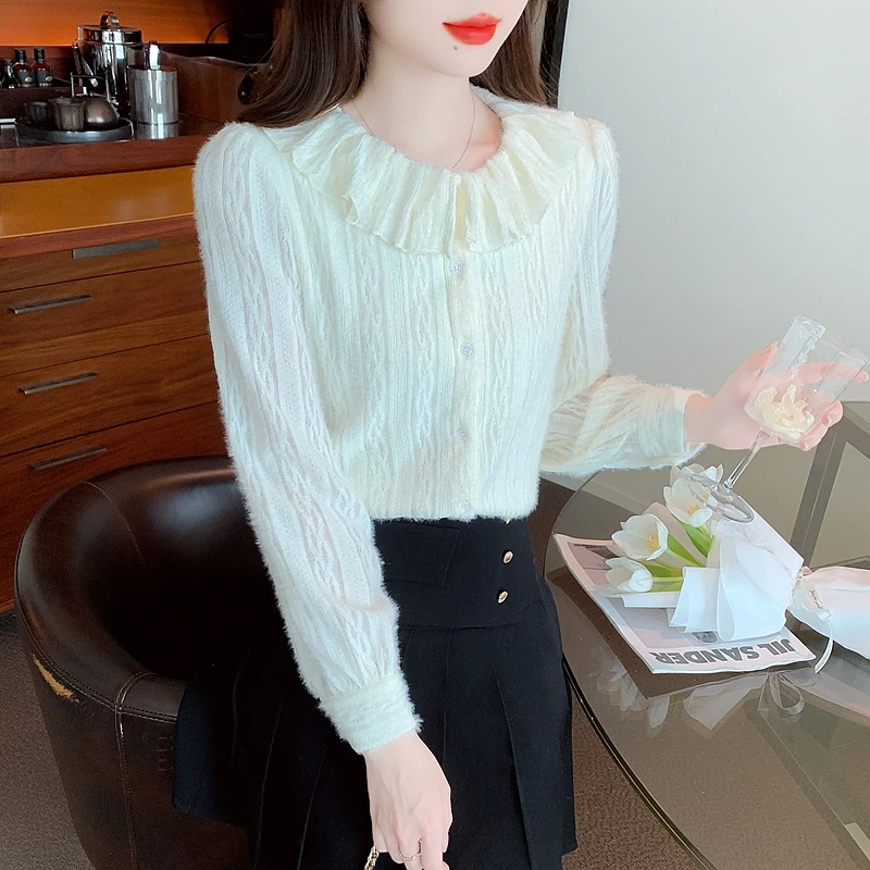 Women's Long sleeved 2023 Winter New Doll Neck Plush Feeling Warm Inner Layup Bottom Shirt Top Long sleeved T-shirt