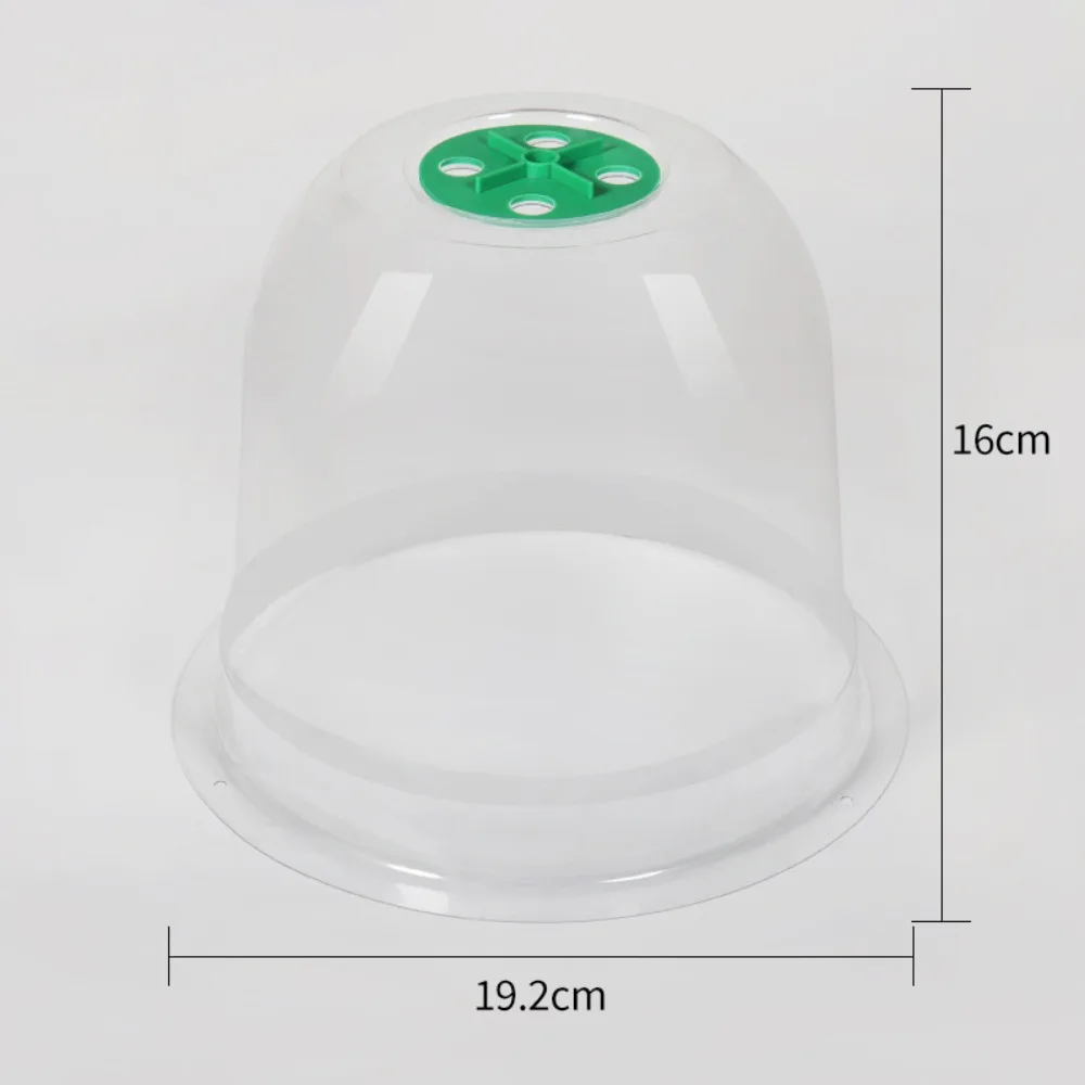 10pcs Plastic Planting Protective Cover Transparent Moisturizing Seedling Insulation Cover Reusable Thermal Seedling Hood