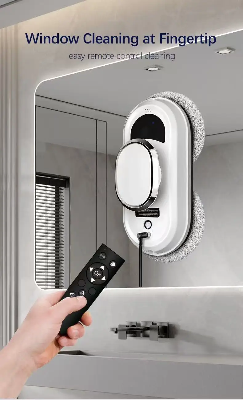 Window Robot Vacuum Cleaner Cleaning Electric Glass limpiacristales Remote Control Machine view 6